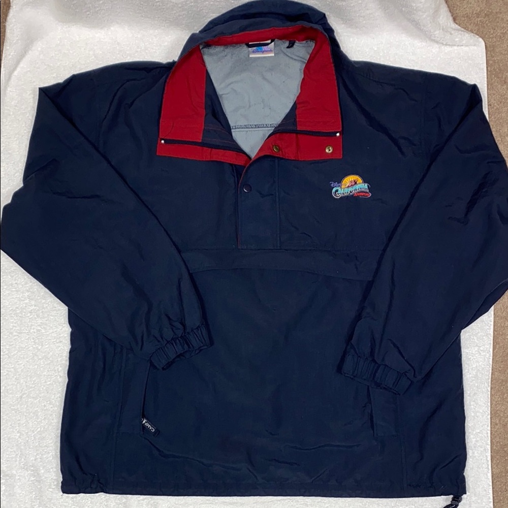 Vintage 90’s Disneyland resort California adventure pullover windbreaker jacket